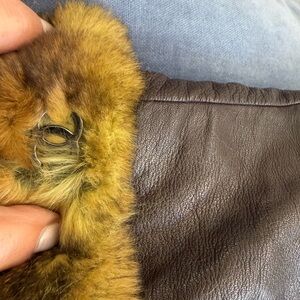 Chanel gloves - leather / cashmere